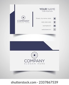 Double-sided creative and modern business card template. Vector illustration