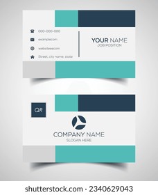 Double-sided creative and modern business card template. Vector illustration