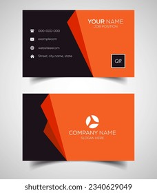 Double-sided creative and modern business card template. Vector illustration