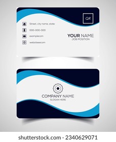Double-sided creative and modern business card template. Vector illustration