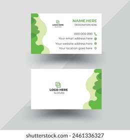 Double-sided creative modern clean professional	business card