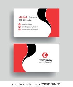 Creativo de doble cara Profesional moderno simple minimalista de color azul elegante de oro vectorial blanco vertical y limpio diseño de tarjeta de negocio plantilla de impresión
