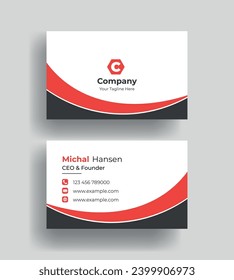 Double-sided creative Professional modern simple unique blue minimalist gold elegant vector blank vertical and clean business card design print template
