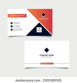 Double-sided, Creative, Simple, and Business Card Design Layout Templates.