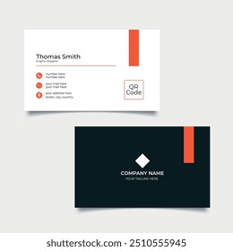 Double-sided, Creative, Simple, and Business Card Design Layout Templates.