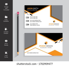Double-sided Modern Business Card Template Design