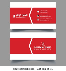 Double-Sided Modern Creative and Clean Business Card Template.