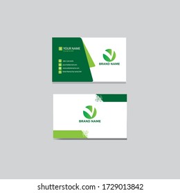 Diseño de la plantilla de la tarjeta de presentación moderna de doble cara y sencilla. Minimal Corporate, imprime el diseño de la plantilla de la tarjeta de visita para tu identidad comercial.