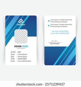 Double-Sided Office ID Card Template