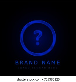 Doubt blue chromium metallic logo