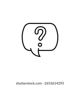 Dúvida E Curiosidade Ilustradas Em Um Ponto De Interrogação De Bolha De Fala