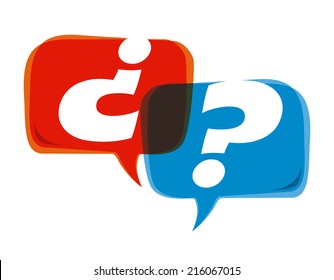 doubt design over background vector illustration