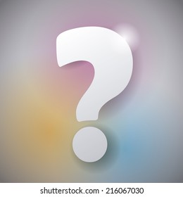 doubt design over background vector illustration