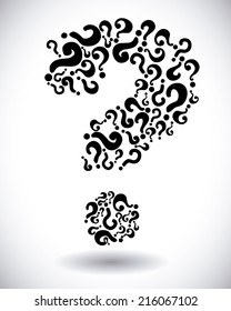 doubt design over background vector illustration