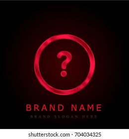 Doubt red chromium metallic logo