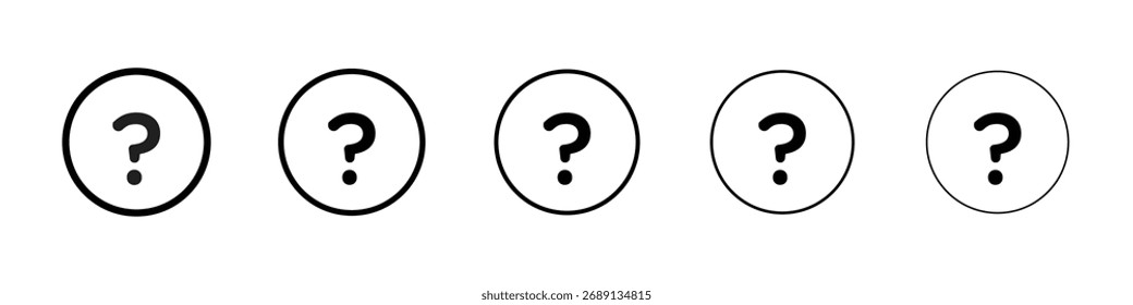 Doubts button icon Vector Art Illustration