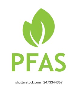  Doubts and uncertainties about dangerous PFAS Perfluoroalkyl and Polyfluoroalkyl Substances used due to their enhanced water-resistant properties - Concept with question mark and postcard. 