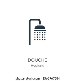 Douche icon vector. Trendy flat douche icon from hygiene collection isolated on white background. Vector illustration can be used for web and mobile graphic design, logo, eps10