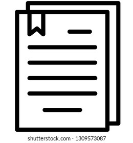 Doucment Icon . document - page - paper - file icon vector - Vector
