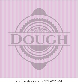 Dough badge with pink background