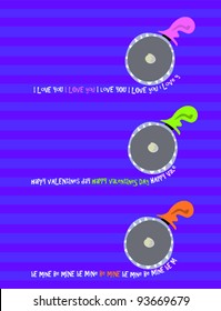 Dough cutter generating love messages