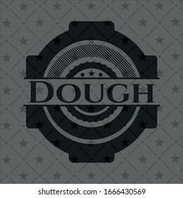Dough dark badge. Vector Illustration. Detailed.