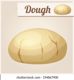 Dough. Detailed Vector Icon. Series of food and drink and ingredients for cooking.