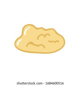 dough doodle icon, vector illustration