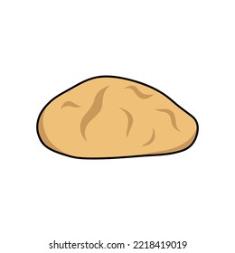 icono del doodle duro, ilustración vectorial