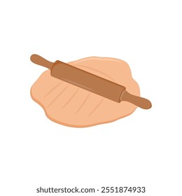 Dough Flat Icon, Vector illustration