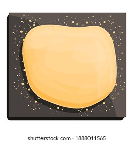 Dough icon. Cartoon of dough vector icon for web design isolated on white background