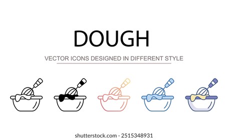 Design de ícone de massa com ilustração de estoque de fundo branco