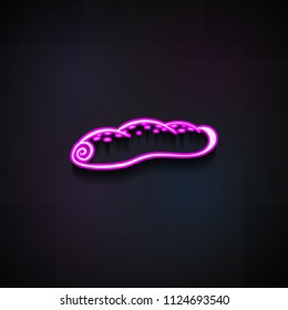 dough icon. Element of Bakery shop icons for mobile concept and web apps. Neon dough icon can be used for web and mobile apps on dark gradient background
