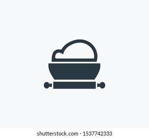 Dough icon isolated on clean background. Dough icon concept drawing icon in modern style. Vector illustration for your web mobile logo app UI design.