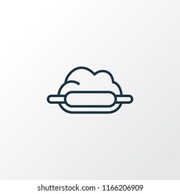 Dough icon line symbol. Premium quality isolated rolling-pin element in trendy style.