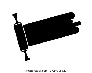 Teigsymbol auf weißem Hintergrund	