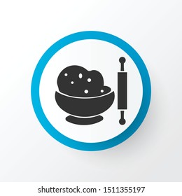 Dough icon symbol. Premium quality isolated rolling-pin element in trendy style