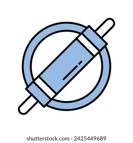 Teigsymbol Vektor Strich Illustration