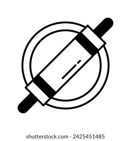 Dough icon vector strock illustration