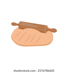 Dough, Kitchen Vector Illustration Isolated
