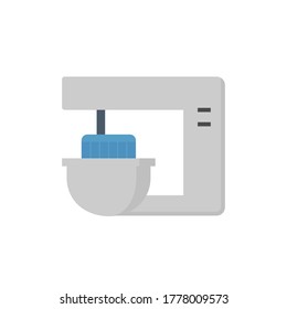 Dough kneading machine in food processing vector icon design on white background.