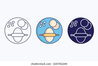 Dough making icon vector illustration