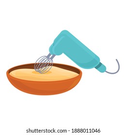 Dough mixer icon. Cartoon of dough mixer vector icon for web design isolated on white background