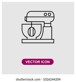 Dough mixer sign icon in trendy flat style isolated on grey background, modern symbol vector illustration for web