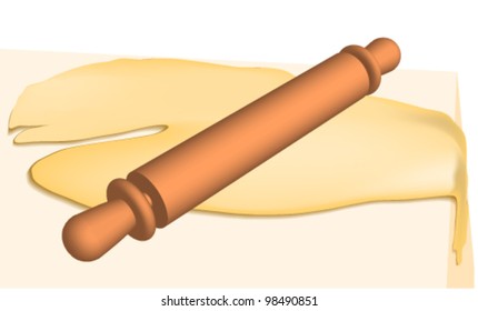 A dough on a cutting board
