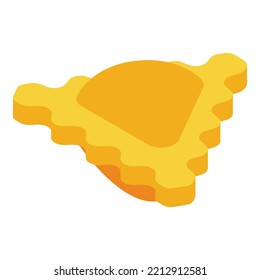 Dough ravioli icon isometric vector. Food cuisine. Italian menu