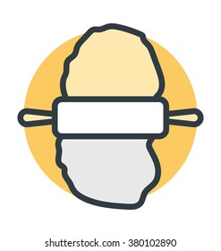 Dough Roller Vector Icon