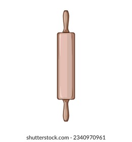 dough rolling pin cartoon. wooden tool, wood vintage, cylinder drawing dough rolling pin sign. isolated symbol vector illustration