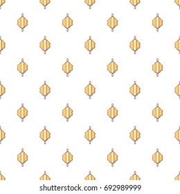 Dough with rolling pin pattern in cartoon style. Seamless pattern vector illustration