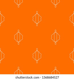 Dough rolling pin pattern vector orange for any web design best